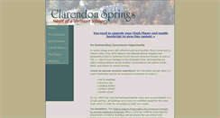 Desktop Screenshot of clarendonspringshotel.com